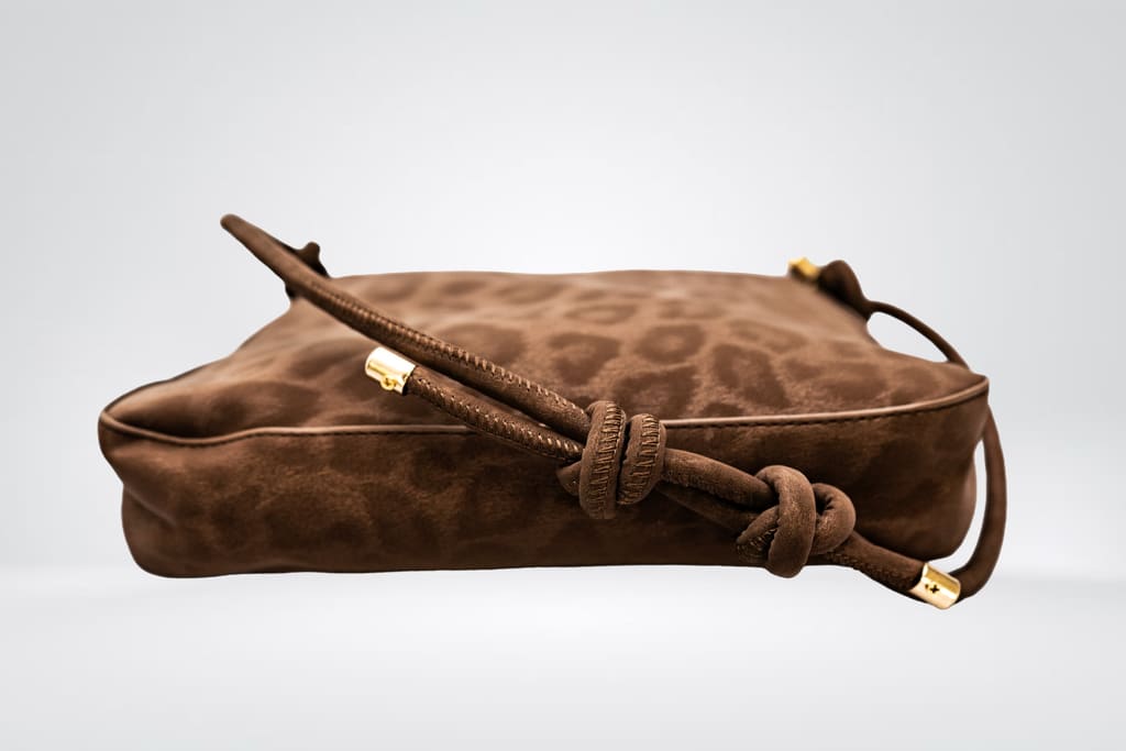 Sac baguette suédé : Marron
