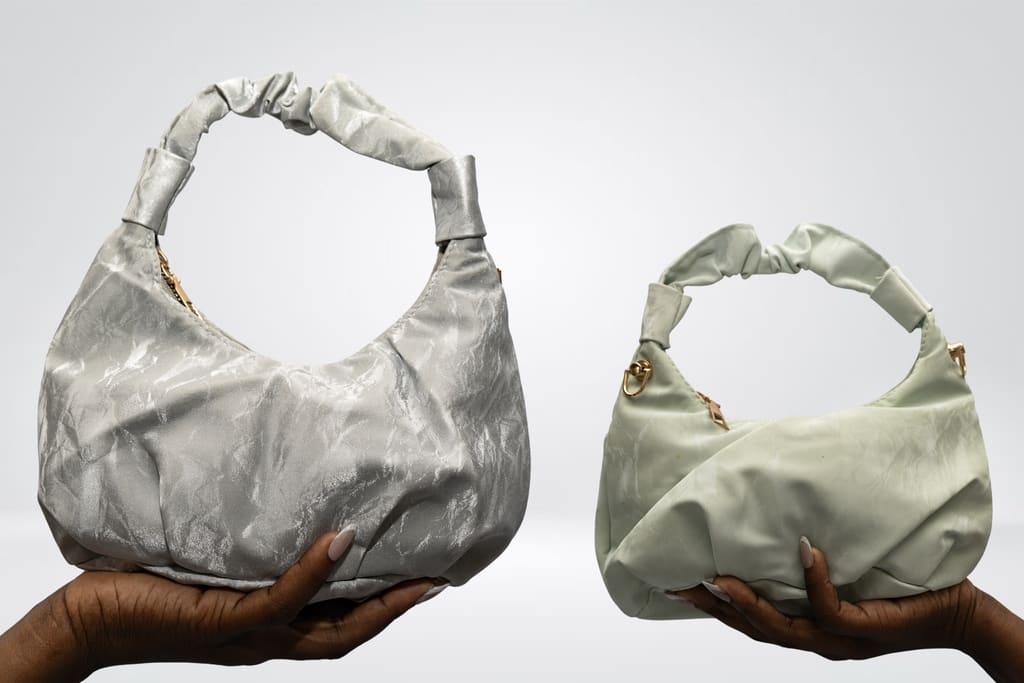 Sac froncé effet froissé